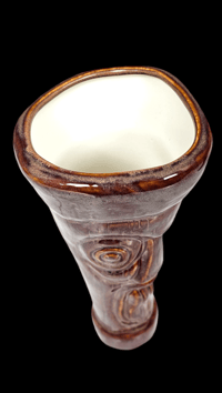 Image 6 of Katiki ARTIST SERIES Castaways No.1 Tiki Mug Artist Proof 1/1 (Plum Brown) FREE SHIPPING