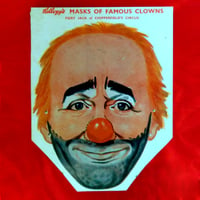 Image 1 of Fiery Jack (Chipperfields) - Kelloggs Corn Flakes Masks of Famous Clowns (1955) - backside (UK)