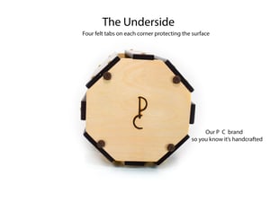 Image of Wooden Multi-use Vase, Decorative Wood Candle Holder, Deep Red Dymalux Wood Kitchen Utensil Holder