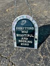 Everything was beautiful headstone