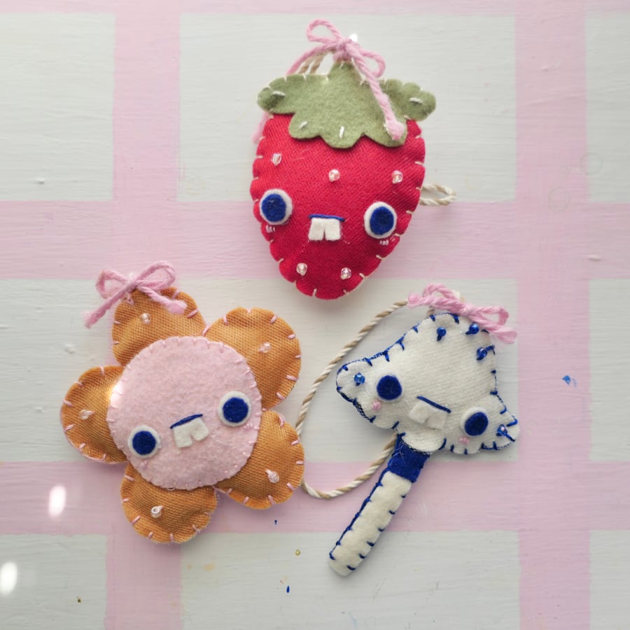 Image of Handmade Felt Ornaments 