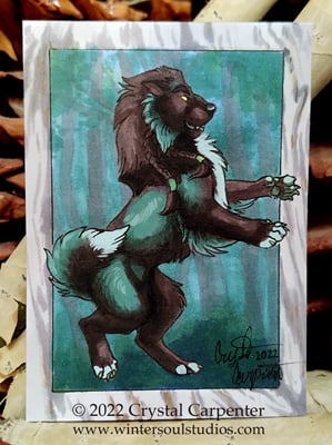 Image of Tsuneo the Shisa - Second Chance Adopts - ACEO