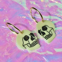 Image 2 of Glow in the Dark Skull Dangles