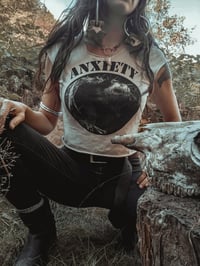 Image 1 of Anxiety unisex shirt- White