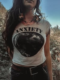 Image 2 of Anxiety unisex shirt- White