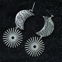 Image 1 of Celestial Moons Studs or Hoops