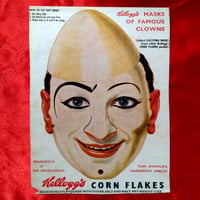 Image 1 of Francesco (Tom Arnold's Circus) - Kelloggs Corn Flakes Masks of Famous Clowns (1955) - backside (UK)