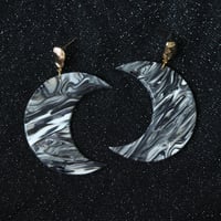 Large Marbled Moon Dangles 