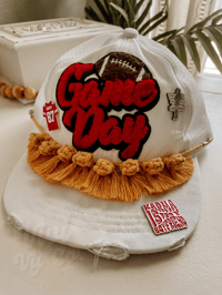 Image 4 of Custom Macrame Distressed Hat