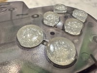 Image 1 of White Glitter N64 Buttons