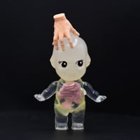 Image 2 of Color Changing UV Reactive White to Orange Glow in the Dark 3 inch Kewtie Addams Family Edition