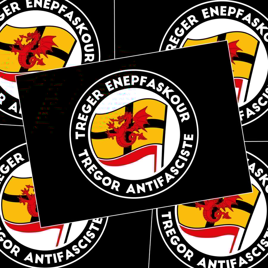 Image of PRÉVENTE Autocollants / Pegsunioù "Treger Enepfaskour / Trégor antifasciste".