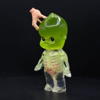 Image 7 of 4.5" Large Green Glow in the Dark Anatomy Double Cast Kilos Kewtie Addams Family Edition
