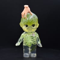 Image 2 of Large Green Brain Glow in the Dark Anatomy Addams Family Edition (PLUS a blind box mystery mini fig)