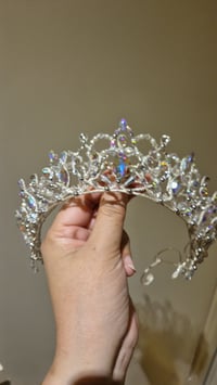 Image 2 of Pre-Order Double Lux Silver/AB gem Tiara