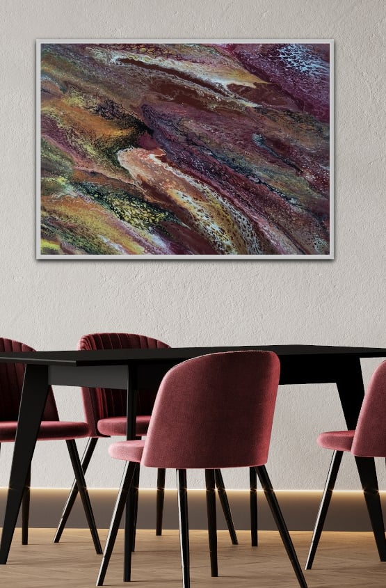 Maroon Lizard 102-76 cm