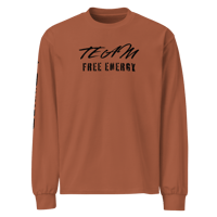 Image 1 of Team Free Energy Premium Heavyweight Long Sleeve Shirt