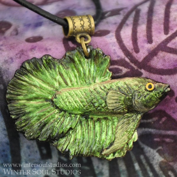 Image of Glimmering Betta Pendants