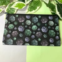 Image 1 of D20 Dice Zipper Pouch