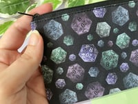 Image 2 of D20 Dice Zipper Pouch