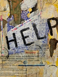 Image 1 of Help - Mixed Media Collage