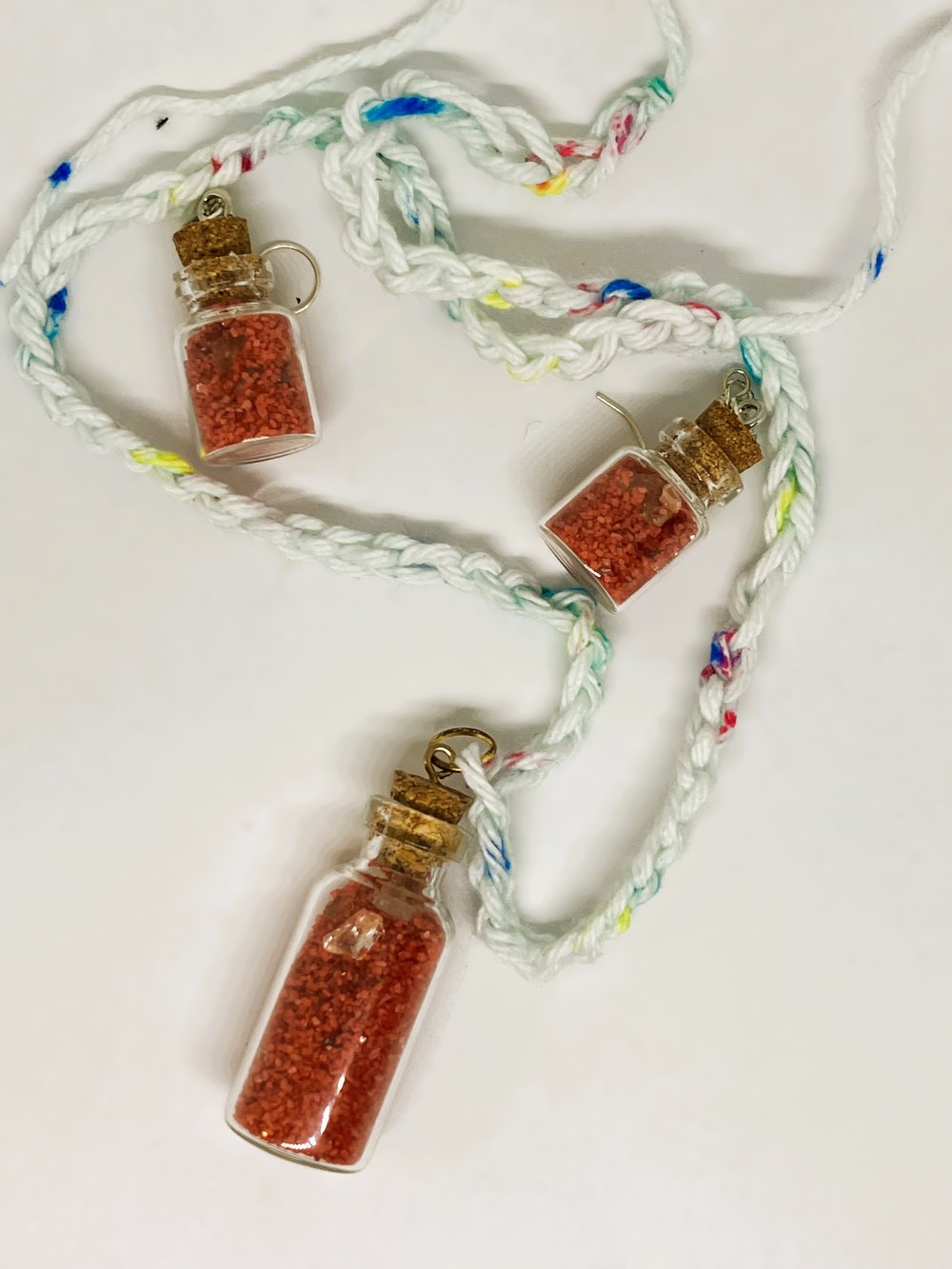 Image of Peaceful Sands "Corky" Necklace & Earrings Set