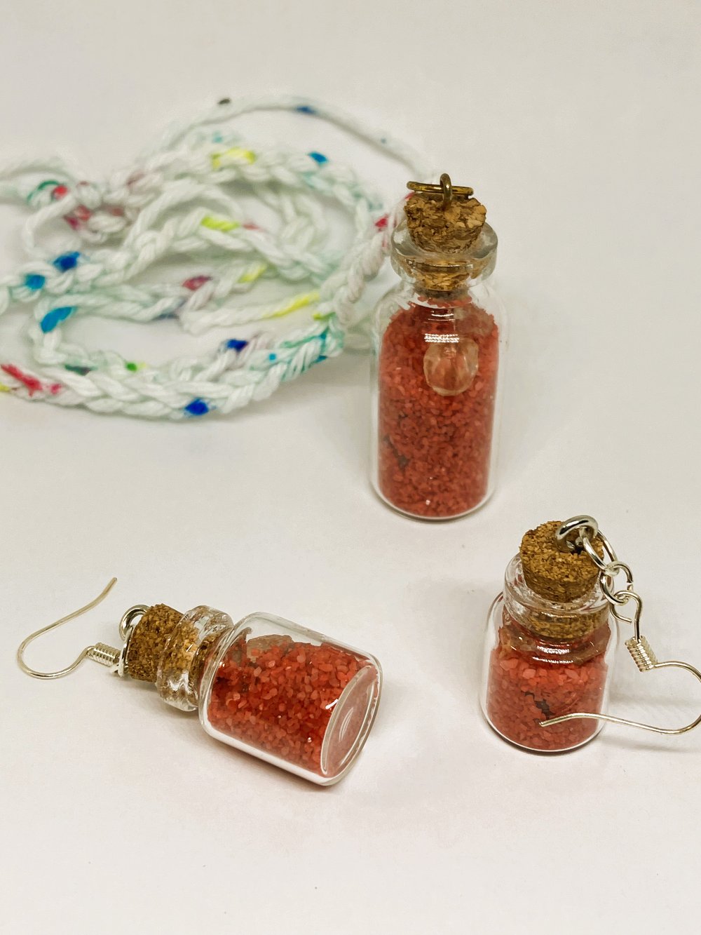 Image of Peaceful Sands "Corky" Necklace & Earrings Set