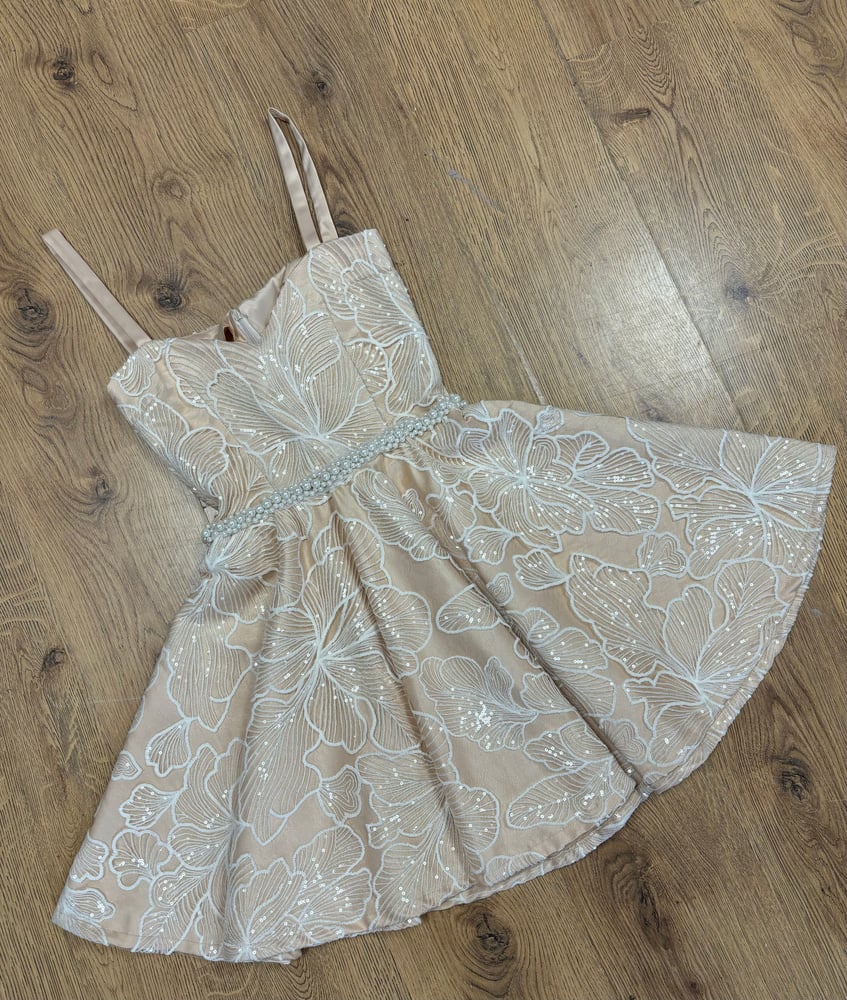 Image of Peach skater dress 