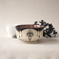 Image 2 of Art Deco Eyes - Handmade Ceramic Bowl