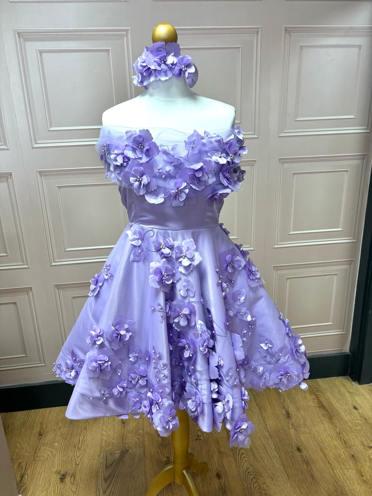 Image of Lilac skater dress 