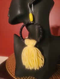 Image 3 of Hoop fringe earrings