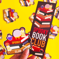 Image 2 of Spooky Book Club - Sticker Waterproof