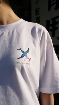 Image 6 of Bloom And Fly: Drop Shoulder T-Shirt (white)