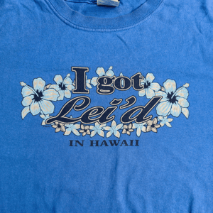 2000s "i got lei'd"