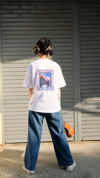 Image 5 of Bloom And Fly: Drop Shoulder T-Shirt (white)