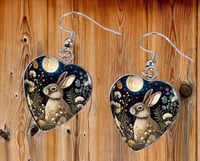Image 2 of Rabbit Heart Earrings