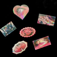 Image 2 of MATERIAL GIRL: Holographic Stickers (2 designs)