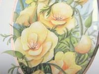 Image 6 of Vintage Small Watercolour Painting, Yellow Flowers, Signed, Framed Size 14 x 10 5/8 ins