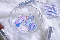 Image 1 of Itsy-Bitsy Laji: Holographic Acrylic Keychains (2 designs)