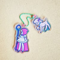 Image 4 of Itsy-Bitsy Laji: Holographic Acrylic Keychains (2 designs)