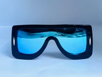 Image 2 of Oversized Blue Sunglasses 