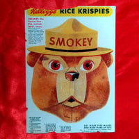 Image 1 of Smokey the Bear - Kelloggs Rice Krispies mask (1950s) - backside