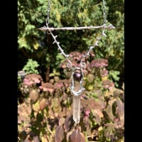 Image 2 of Thorn + Arrow Quartz + Pearl Pendant