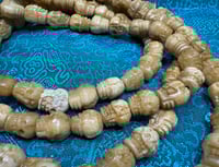 Image 3 of Yak Bone Skull Carved Citipati Mala - Citipati Guru Bead - Larger - Tantra - Rare - High Quality