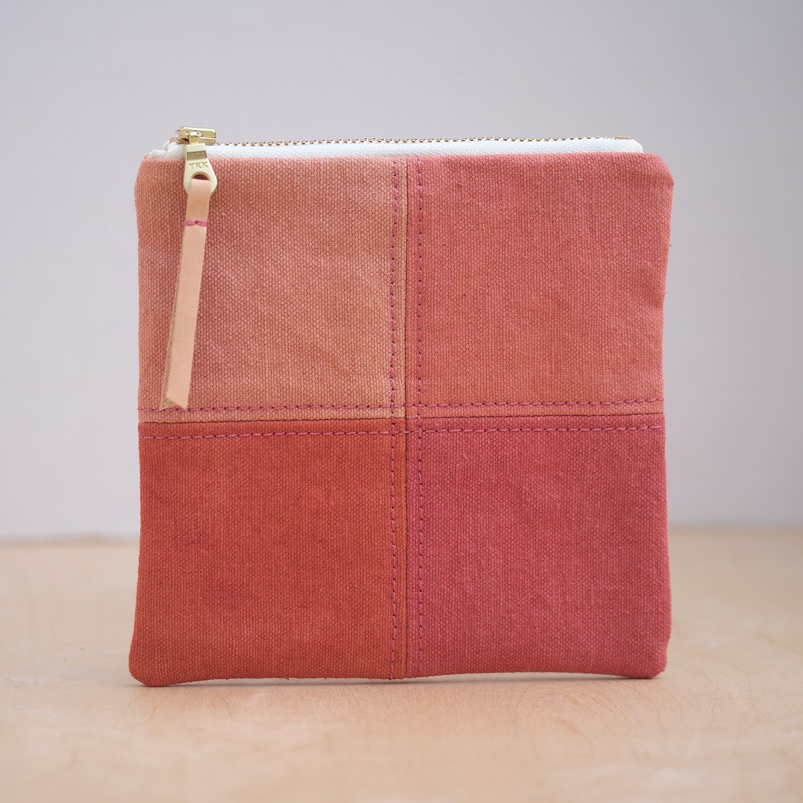 Patchwork Zip - Coral | Camp Clover