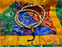 Image 2 of 54 Bead - Yak Bone Skull Carved Citipati Mala - Yak Bone Guru Bead - Half Mala