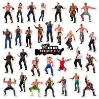 Image 1 of WWF No Mercy Sticker/Magnet Sets