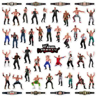 Image 2 of WWF No Mercy Sticker/Magnet Sets