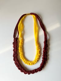 Image 1 of Collar Doble Wish Burdeos&Mostaza