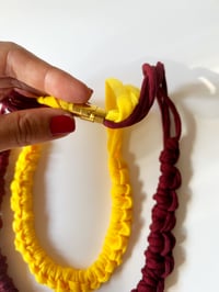 Image 5 of Collar Doble Wish Burdeos&Mostaza